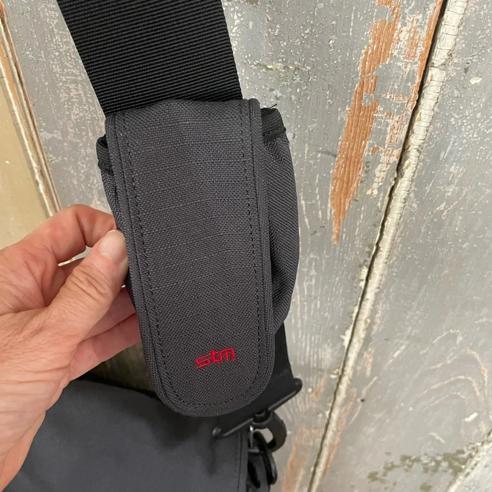 Gray Crossbody Messenger Bag